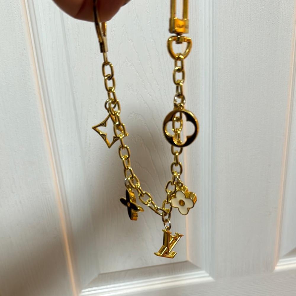 Louis Vuitton Gold and Black Charm Bracelet